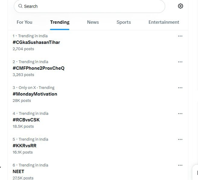 CGkasushanTihar*सोशल &nbsp;मीडिया &nbsp;में देश भर में नंबर वन पर कर &nbsp;रहा &nbsp;है &nbsp;ट्रेंड,मुख्यमंत्री का पहला चौपाल सक्ती जिलेे के करिगांव में&nbsp;