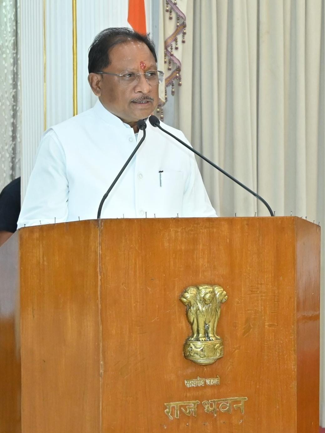 संकट की घड़ी में हमारी एकता ही देश की सबसे बड़ी ताकत :मुख्यमंत्री श्री साय......राज्यपाल एवं मुख्यमंत्री सर्वधर्म सभा में हुए शामिल