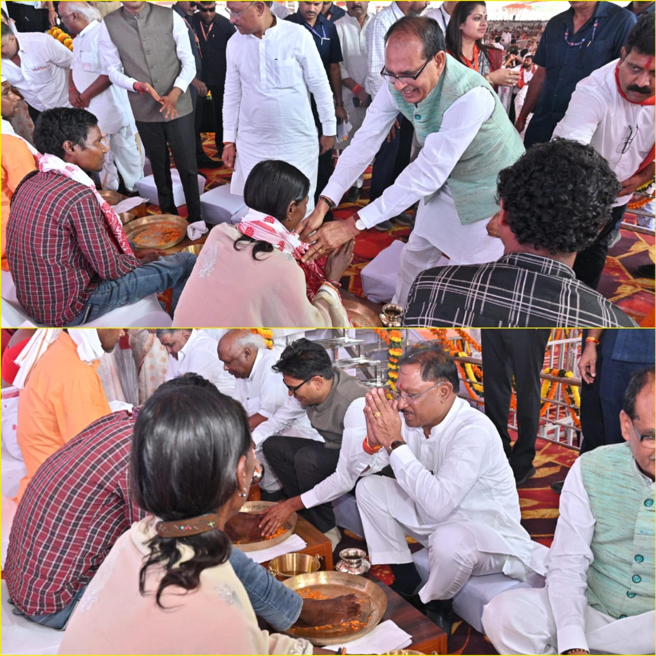 धन्यवाद उन सभी लोगों का, जिन्होंने हमारी सुध ली और हमें सम्मान दे रहे है......केंद्रीय मंत्री, मुख्यमंत्री सहित अन्य मंत्रियों ने पीएम आवास के हितग्राहियों के पखारे पाँव&nbsp;