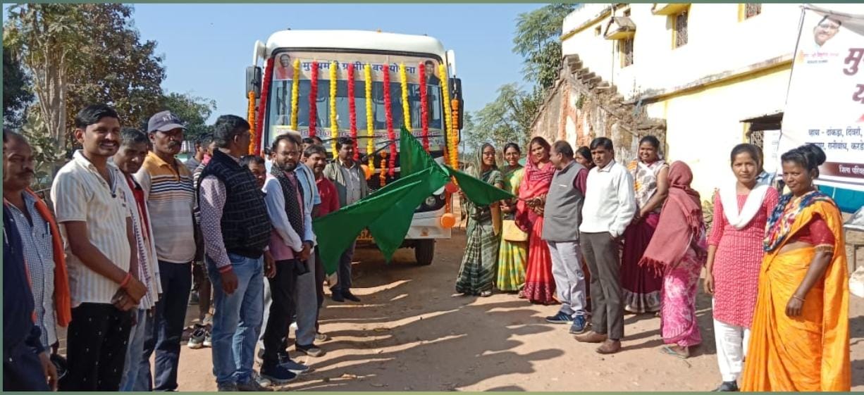 ग्रामीण कनेक्टिविटी मजबूत: बंदरचुंवा से सिंगिबहार होकर जशपुर तक बस सेवा शुरू,नई ग्रामीण बस सेवा से ग्रामीणों को जशपुर आने-जाने में मिलेगी बड़ी राहत