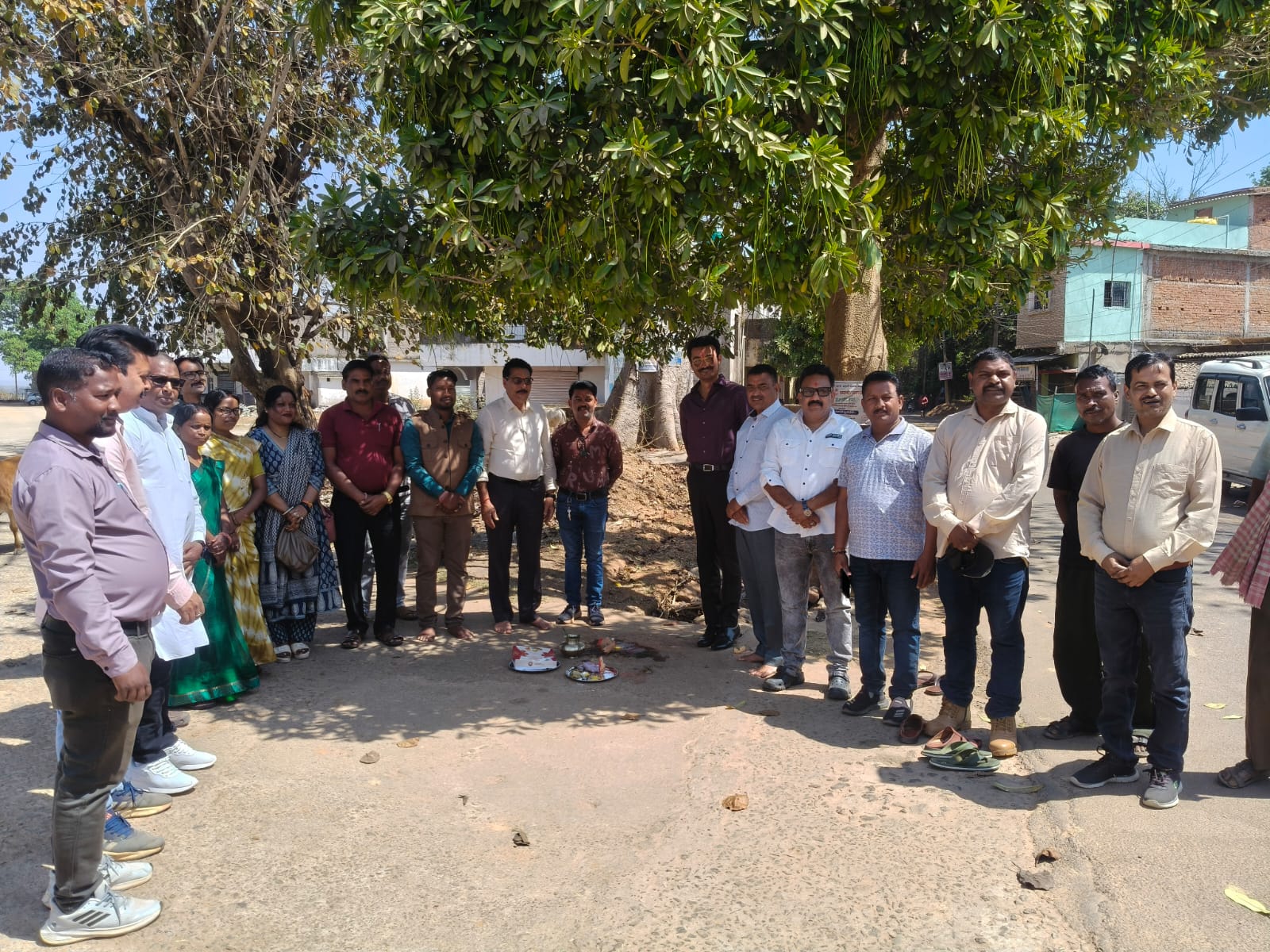 जशपुर के वार्ड क्रमांक 20 में 18 लाख की लागत से नाली निर्माण का भूमि पूजन, पवन चौहान के घर से गौरव पथ तक बनेगी नाली