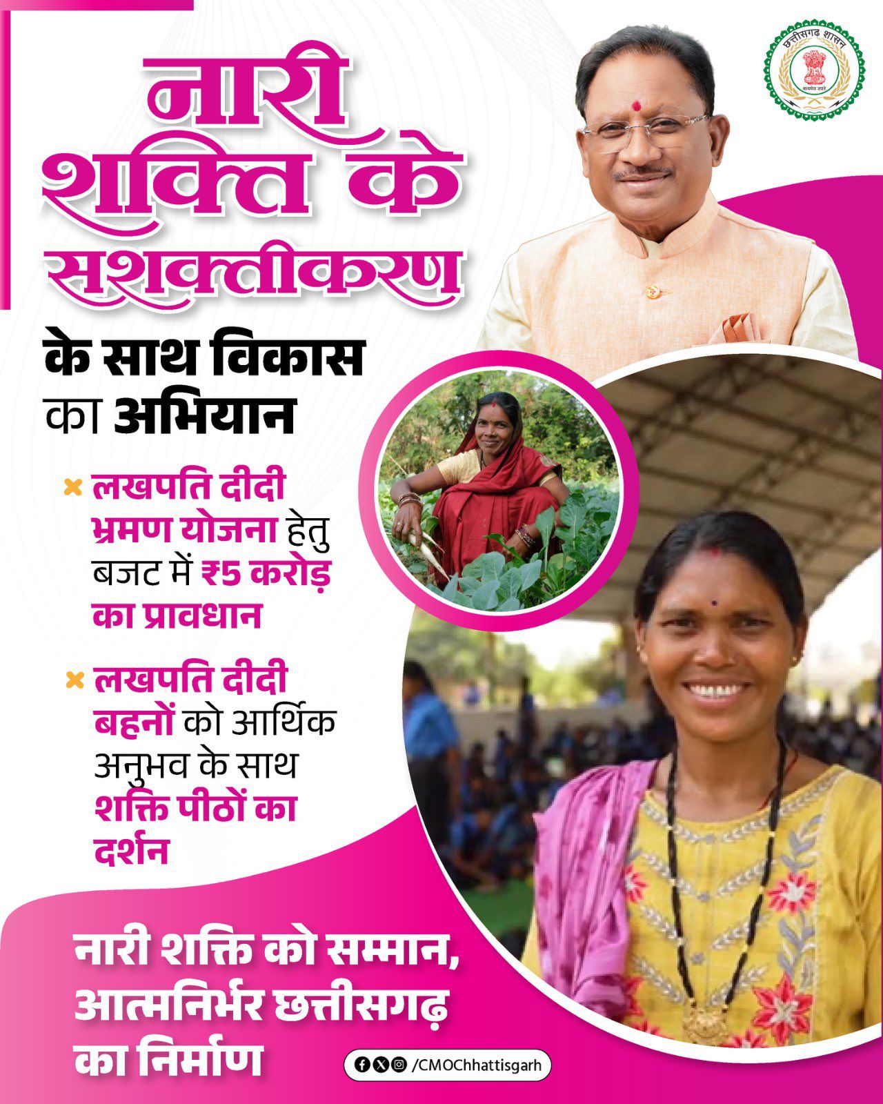 नारी शक्ति को नई उड़ान: लखपति दीदियों के लिए शुरू हुई ऐतिहासिक &lsquo;भ्रमण योजना&rsquo;, अब सीखेंगी कारोबार के गुर और करेंगी शक्ति पीठों के दर्शन&rdquo;   