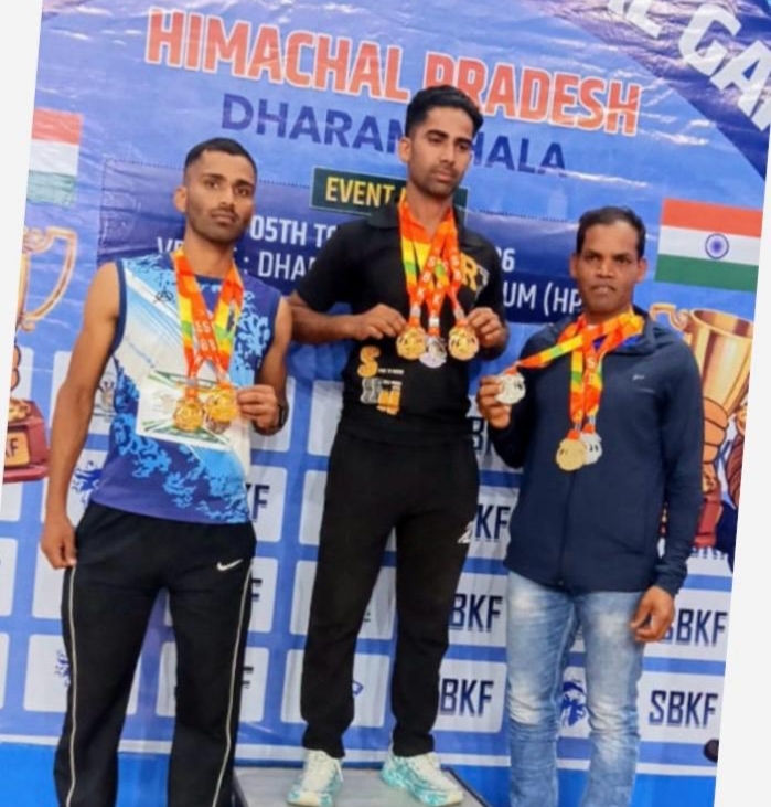राष्ट्रीय खेलों में चमके कुनकुरी के शिक्षक महेश तिर्की, एक स्वर्ण और दो रजत पदक जीतकर बढ़ाया जशपुर का मान