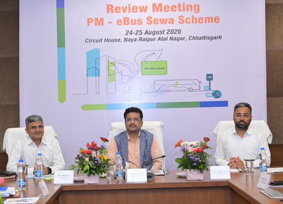 छत्तीसगढ़ के चार बड़े शहरों में दौड़ेंगी 240 ई-बसें, पब्लिक ट्रांसपोर्ट को मिलेगी नई रफ्तार; रायपुर-बिलासपुर-दुर्ग-कोरबा में आधुनिक परिवहन नेटवर्क की तैयारी तेज