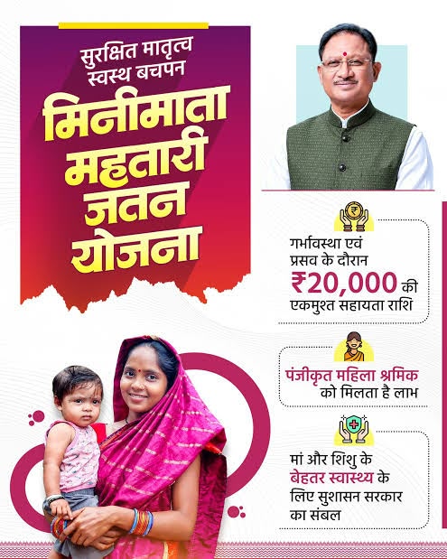 मातृत्व के कठिन समय में श्रमिक परिवारों का सहारा बनी मिनीमाता महतारी जतन योजना, मां और नवजात की देखभाल के लिए सरकार दे रही 20 हजार रुपये की आर्थिक मदद