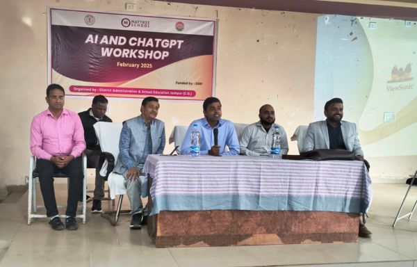 स्वामी आत्मानंद हिंदी माध्यम विद्यालय जशपुर में विद्यार्थियों के लिए AI और ChatGPT कार्यशाला हुआ प्रारंभ, 6स्कूलों से दो से अधिक विद्यार्थियों ने भाग लिया
