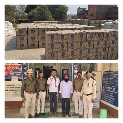 ऑपरेशन आघात : लगातार दूसरी बार डेढ़ करोड़ की&nbsp; &nbsp;7012 लीटर अवैध अंग्रेजी शराब पकड़ाया,ट्रक सहित अंतर राज्यीय &nbsp;शराब तस्करों को जशपुर पुलिस ने पकड़ा, चेकिंग न हो जिससे आरोपी ग्रामीण सड़को पर करते थे परिवहन