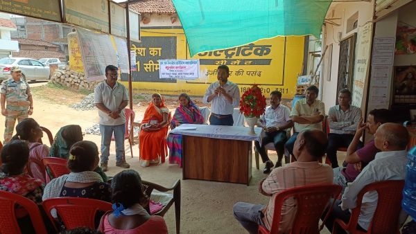 मोर माटी मोर गांव महाअभियान के तहत हर घर जल- रैन वाटर हार्वेस्टिंग महाअभियान का लोदाम से शुभारंभ