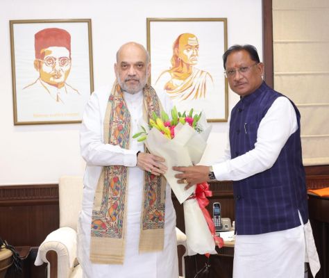 मुख्यमंत्री विष्णुदेव साय ने केंद्रीय गृहमंत्री से मुलाकात कर नक्सल ऑपरेशन की उपलब्धियों और&nbsp; विकास की दी जानकारी