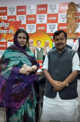 प्रियवंदा सिंह जूदेव ने नीतिन नबीन के पक्ष में किया प्रचार पार्टी पदाधिकारियों ने किया दादा बसंत नारायण सिंह को याद