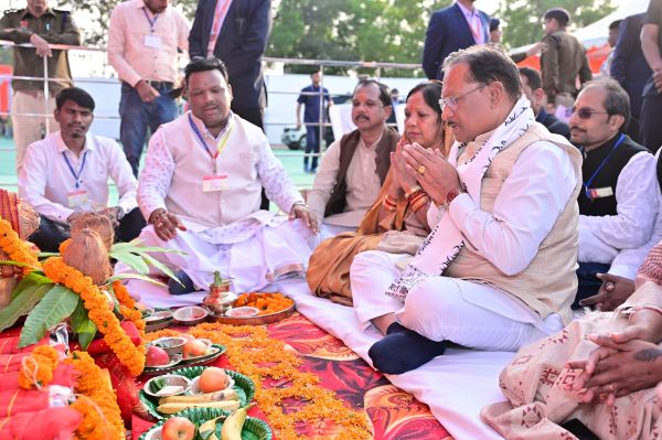 मुख्यमंत्री ने कोतबा में सामुदायिक स्वास्थ्य केंद्र के निर्माण कार्य का किया भूमिपूजन -4 करोड़ 37 लाख की लागत से भवन बनाया जाएगा&nbsp;