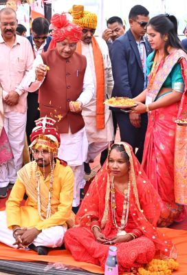 मुख्यमंत्री कन्या विवाह योजना : सामाजिक समरसता का विश्व रिकॉर्ड,मुख्यमंत्री श्री विष्णु देव साय के सान्निध्य में 6,412 जोड़ों का विवाह