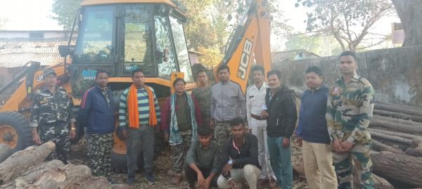 वनभूमि में अवैध उत्खनन पर वन विभाग की बड़ी कार्रवाई, जे.सी.बी. मशीन जब्त,कई व्यक्तियों पर दर्ज हुआ वन अपराध