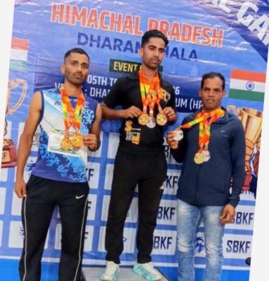 राष्ट्रीय खेलों में चमके कुनकुरी के शिक्षक महेश तिर्की, एक स्वर्ण और दो रजत पदक जीतकर बढ़ाया जशपुर का मान