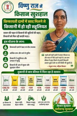 सरकारी व्यवस्था से खत्म हुई खाद के लिए भटकने की परेशानी, कम कीमत पर मिल रही यूरिया, डीएपी और अन्य उर्वरक, महिला किसान बोलीं&mdash; "विष्णु राज में किसान सच में खुशहाल हैं"
