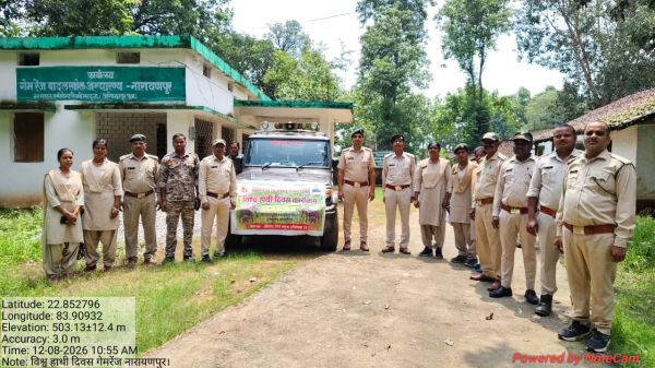 बादलखोल अभ्यारण्य में विश्व हाथी दिवस :  नारायणपुर में विभाग ने निकाली जागरूकता रैली, हाथियों के प्राकृतिक आवास की रक्षा से लेकर मानव-हाथी संघर्ष कम करने तक दिया संरक्षण का व्यापक संदेश