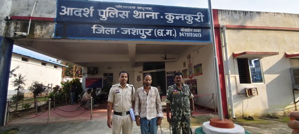 कुनकुरी में मोबाइल दुकान का शटर काटकर 150 मोबाइल पार, झारखंड से शातिर आरोपी गिरफ्तार&mdash;सीसीटीवी और तकनीकी जांच से खुला चोरी का राज, साथी फरार; चोरी के मोबाइल की बरामदगी के लिए पुलिस की दबिश जारी