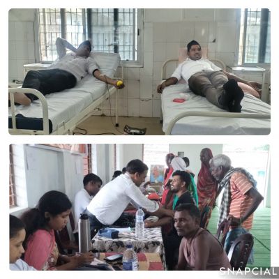 सेवा ही संकल्प, जनहित ही उद्देश्य: राष्ट्रीय स्वयंसेवक संघ सेवा विभाग जशपुर ने लोधमा में लगाया विशाल स्वास्थ्य शिविर, 148 लोगों की जांच कर बांटी दवाइयां, 13 रक्तदाताओं ने दिया मानव सेवा का संदेश