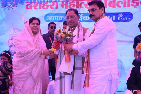 सत्य और धर्म की विजय का पर्व विजयादशमी देता है बुराइयों पर विजय पाने का संदेश : मुख्यमंत्री साय, बिलाईगढ़ को मिली विकास कार्यों की सौगात
